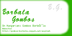 borbala gombos business card